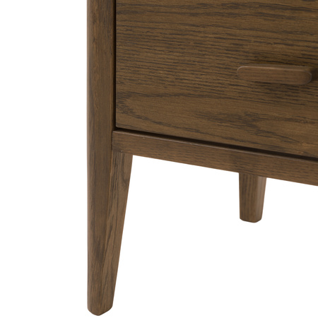 Camden 2 Drawer Bedside Walnut 450x400x550mm