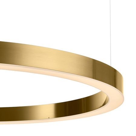 Lampa wisząca CIRCLE 100 cm - LED, ring mosiądz szczotkowany