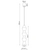 Lampa wisząca KUBBE duża R