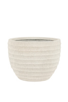 Lorca Ridged Outdoor Planter White 450x450x330mm