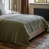 Alcove Gauze Bedspread Sage 2600x2400mm