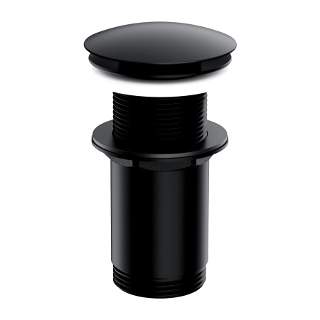 korek klik-klak do umywalki bez przelewu, czarny półmat