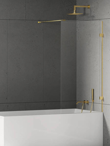 Parawan nawannowy EVENTA GOLD SHINE stały U 50x150 szkło czyste 8mm Active Shield 2.0 wsp. prostopadły