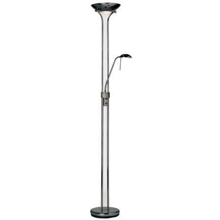 Rome Floor Lamp Black Chrome