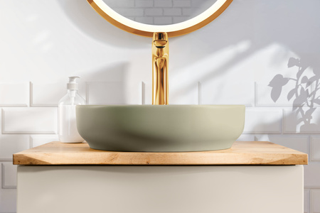 Zestaw meblowy 60cm z blatem i umywalką nablatową River