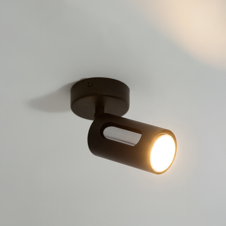 FLOW 1 kinkiet czarny/srebrny