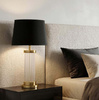 LAMPA NOCNA GLAMOUR CZARNO-MOSIĘŻNA LA BOTTE