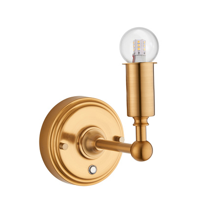 Burley Rechargeable 1 Wall Light Aged Brass