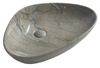 DALMA umywalka ceramiczna nablatowa 58,5x39 cm, grigio