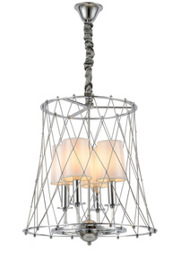 NOWOCZESNA LAMPA WISZĄCA CHROMOWANA BERTON