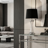 LAMPA NOCNA GLAMOUR CZARNO-CHROMOWANA VILLANOVA