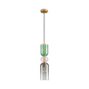 Lampa wisząca PASTELLO GREEN szklana kolorowa 11 cm