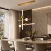 Lampa wisząca O-LINE L-4 - LED, 110 cm, mosiądz