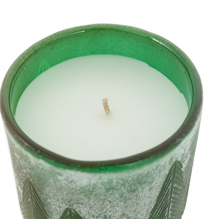 Forest Glass Candle Jar Green 85x85x130mm