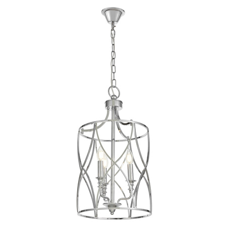 LAMPA SUFITOWA ART DECO CHROMOWANA ELMONT W3