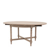 Artisan Round Ext Dining Table 1200/1600x1200x750m