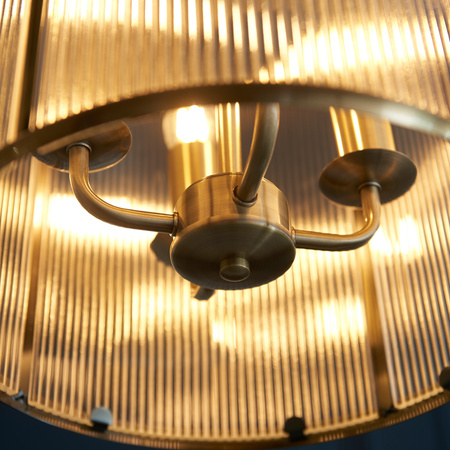 Lambeth Ribbed 4lt Pendant