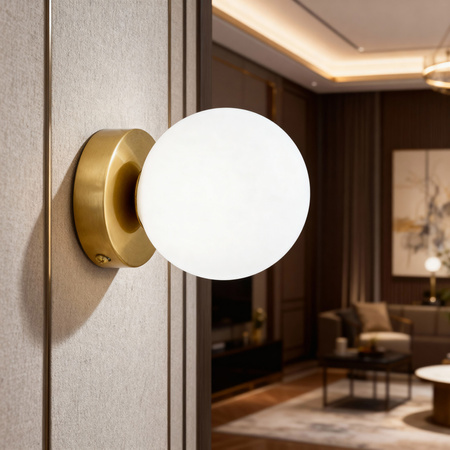 LAMPA ŚCIENNA KINKIET NOWOCZESNY MOSIĘŻNY MARSIADA W1