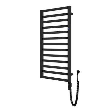 Instal Projekt Poppy Electro Grzejnik elektryczny  40x100 cm czarny/black swan PPYE-40/100C75+GH-03C2