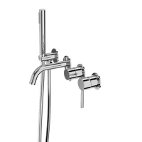 Bateria wannowa podtynkowa 4- otworowa Orion Chrom