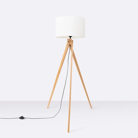 Lampa podłogowa NATT biała