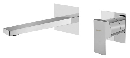 SPECTRE bateria umywalkowa podtynkowa, dwuelementowa, chrom