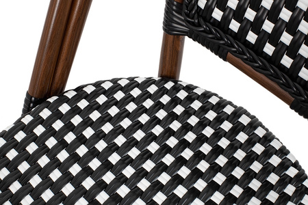 Zestaw 6 krzeseł ogrodowych CAFE PARIS    ARM brązowy rattan
