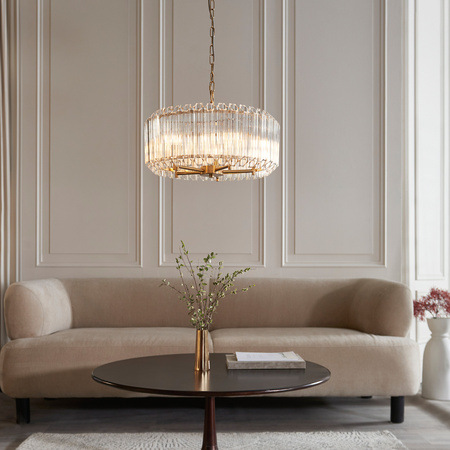 Valentina 5 Pendant Light Brushed Aged Brass