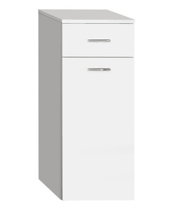 ZOJA/KERAMIA FRESH szafka dolna z koszem na bieliznę 35x78x29cm, biała
