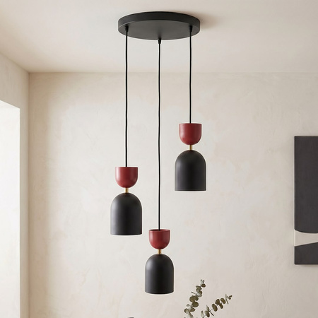 GAUDI 3PREM BLACK BURGUNDY