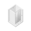 DRZWI WNĘKOWE REFLEXA  L 100x200 CZYSTE 6mm ACTIVE SHIELD