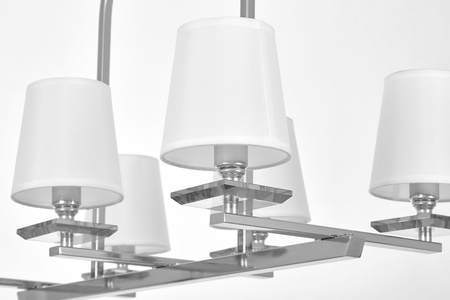 LAMPA WISZĄCA BIAŁO-CHROMOWANA LIMERA W6