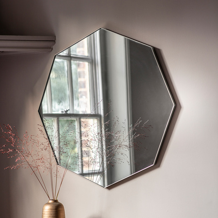 Lustro Bowie Octagon Mirror Silver 800 x 800 mm