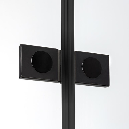 KABINA NEW RENOMA BLACK KWADRATOWA P 90x90x195 KRATKA - CZYSTE 6mm ACTIVE SHIELD