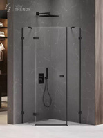 KABINA AVEXA BLACK PIĘCIOKĄTNA L 90x90x200 CZYSTE 6mm ACTIVE SHIELD