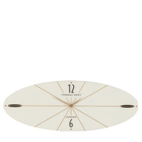 Greenwich Ellipse Wall Clock Snow White 80cm