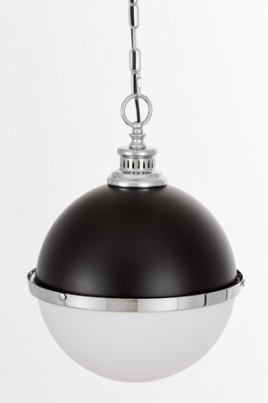 LAMPA WISZĄCA LOFT CZARNO-CHROMOWANA LARGO