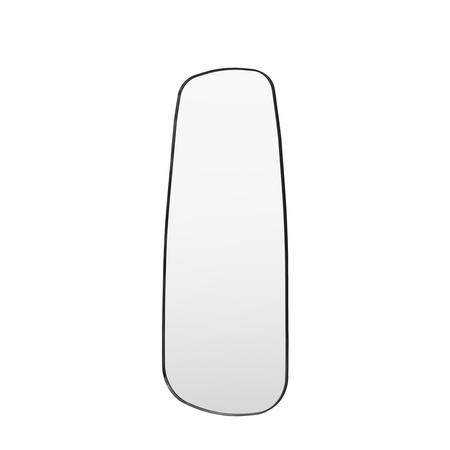 Holworth Shaped Leaner Black 700x1700mm