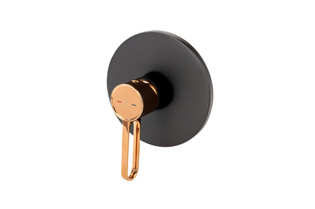 Bat. ZAFFIRO natr, podtynk.1 F, rose gold/black