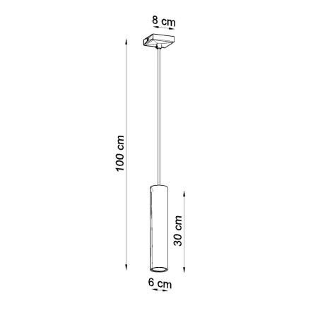 Lampa wisząca LAGOS 1 ultramaryna
