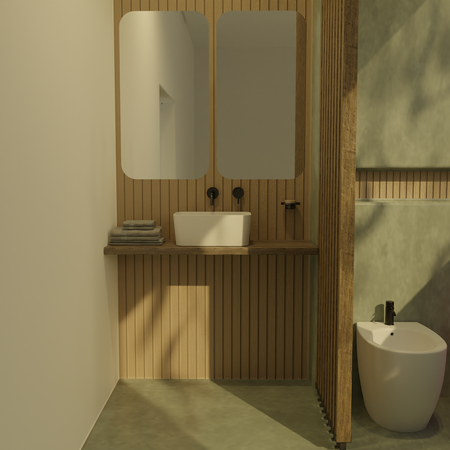 Vitruvit Lustro prostokąt LED 85x45 cm