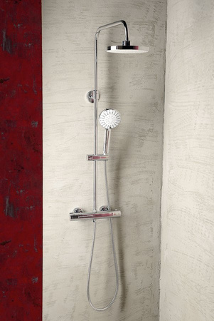 LIGA zestaw prysznicowy z baterią termostatyczną, chrom