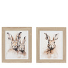 Obraz w ramie „Woodland Whiskers” – brązowy, 30,5 × 3,2 × 30,5 cm, zestaw 2 szt.