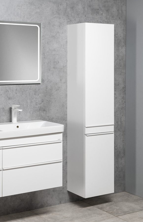 SITIA szafka wysoka 35x172x32cm, 2 drzwiczki, biały mat