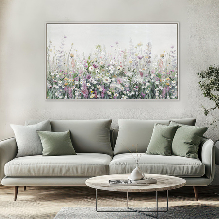 Floral Cascade Framed Canvas 1210x30x710mm