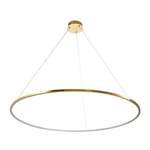 Lampa wisząca CIRCLE SLIM 120 cm- LED, ring złoty