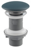 Odpływ umywalkowy 5/4", klik-klak, korek ceramiczny, 20-70mm, petrol zielony