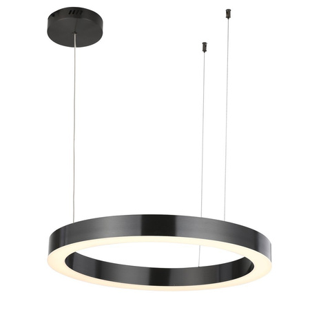 Lampa wisząca CIRCLE 60 cm - LED, ring tytan szczotkowany