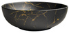 RONDANE umywalka ceramiczna nablatowa, średnica 41cm, marmur portoro