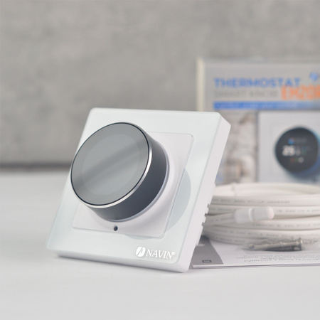 Termostat NAVIN EH20R-16A Wi-Fi, Tuya, do ogrzewania podłogowego, biały